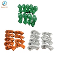 Dovewill 9Pcs Golf Iron Headcovers Golf Club Head Covers, PU Leather, Modern Protective Sleeves Iron
