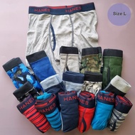 กางเกงในเด็กผู้ชายผ้าฝ้าย ทรงบ็อกเซอร์บรี๊ฟ Boys Tagless ComfortSoft Boxer Briefs Assorted Size M L 