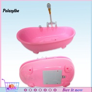pe Electric Doll Bathtub Exquisite Spouting Water Sound Portable Miniature Dollhouse Bathroom Bathtub for 1/6 Dolls
