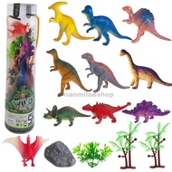 WILD ECOLOGY mainan hewan tabung mika 10pc mainan figurin hewan MAINAN ANIMAL dinosaurus tabung MAIN
