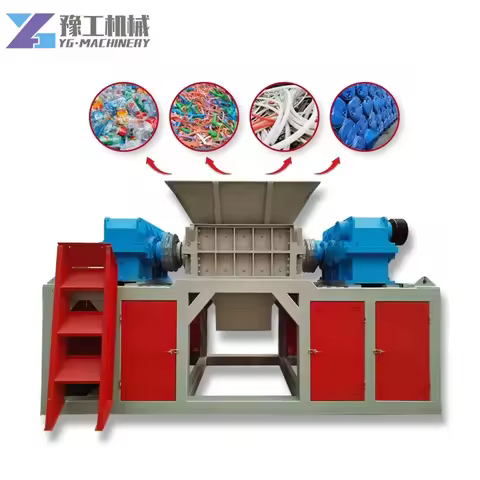 YG Plastic Scrap Double Shaft Shredder Machine Plastic Shredder Machine Recycling for Hdpe Plastic