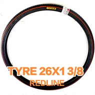 TAYAR BASIKAL 26X1 3/8 FKR REDLINE