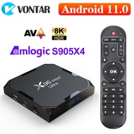 X96Max Pl Ultra TV Box Android 11 Amlogic S905X4 4GB 32GB TVBOX AV1 8K Wifi BT X96 Max Media Player TV Set Top Box