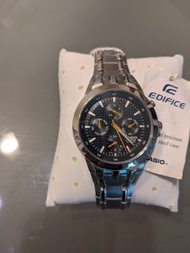 CASIO EDIFICE EF312D 3745指針式四眼手錶 不鏽鋼錶帶