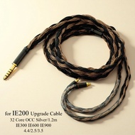 for Sennheiser IE200 IE300 IE600 IE900 Upgrade Cable 32-Core Silver-Plated OCC 4.4mm Balanced HiFi E