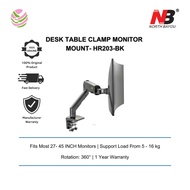 North Bayou (G50)-27-45 INCH LCD TV Desk Table Clamp Monitor Mount - HR203-BK