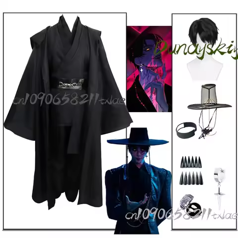 Jinu Huntrix KPop Demon Hunters Saja Boy Kpop Group Singing Costume Korea Styles Suit Hats Black Y2K