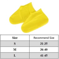 1 Pair Latex Rain Boots Reusable Silicone Waterproof Shoe Cover Non-slip Rubber Rain Boots Overshoes Shoe Accessories Wholesale