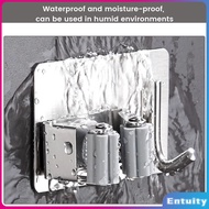 ET Stainless Steel Mop Holder Waterproof Multi-Purpose Wall Mounted Broom Holder