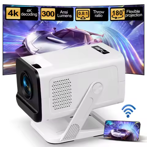 PG310 Mini Android Projector 4K 720P WIFi6 LED Video Projetor PG310 Ultra Short Throw Mirror SmartPh