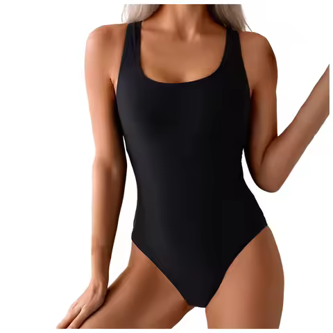 Women's 1 Piece Swimsuit Women's Slanted Shoulder Hollow 1 Piece Swimsuit Womens plus Size Swimsuit