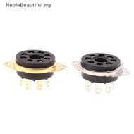 [NobleBeautiful] Chassis Mount 8pin Bakelite Tube Soet Base For 6550B 6CA7 EL34 6L6 KT88 Vintage AMP