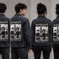BACKPATCH WITH SEWING SCREEN PRINTING, QUALITY, BOMBARDIR BAND LOGO
