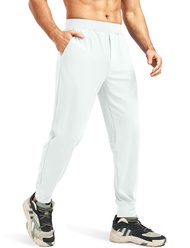 Blouty Men's Joggers Pants with Zipper Pockets Stretch Workout Athletic Sweatpants Gym Golf Joggers 