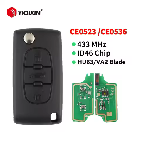 YIQIXIN For Citroen C1 C2 C3 C4 C5 Berlingo Xsara Picasso For Peugeot 207 307 Remote Car Key ID46 43