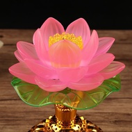LED Colorful Lotus Lamp For Lamp Lotus Lamp Rotating Color-changing Lotus Lamp For Buddha Changming 