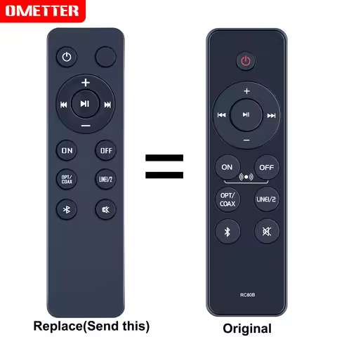 New RC80B Replaced Remote Control Fit For EDIFIER R1280DBs Active Speaker Soundbar