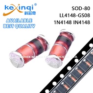 (20-100pcs)1N4148 IN4148 LL4148-GS08 0.5W LL34 SOD-80 SMD Switch Diode 1206 Glass Cylinder Package