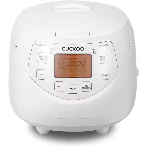 CUCKOO CR-0633F | 6-Cup (Uncooked) Micom Rice Cooker | 9 Menu Options: White Rice, Brown Rice & More