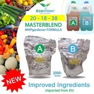 NEW 2Kg 20-18-38 MasterBlend MHPgardener Formula Hydroponic Nutrient Fertilizer