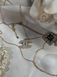 Chanel 水鑽雙C項鍊