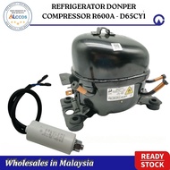 REFRIGERATOR DONPER COMPRESSOR R600A - D65CY1 KOMPRESSOR MOTOR PETI SEJUK