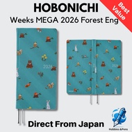 Hobonichi Techo 2026 Weeks MEGA Tai Chief In The Forest January Start Slim Vertical Graph Memo Japan