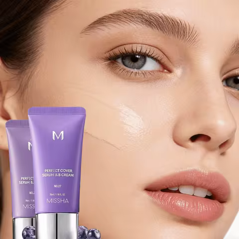 Korean MISSHA BB Cream Foundation Perfect Cover Concealer Waterproof Hyaluronic Acid Color Correctin