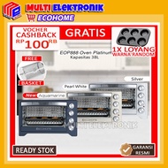 Ecohome Oven Listrik Low Watt Platinum EOP-888 / EOP888 / EOP 888 Original Garansi Resmi