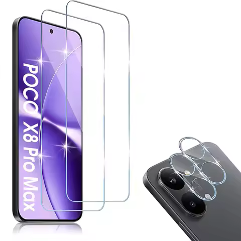 2.5D 9H Tempered Glass HD Camera Lens Screen Protector Protective Film for Xiaomi POCO X8 Pro Max Tu