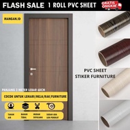 Pvc Sheet Stiker Hpl - Sticker Lemari Serba Guna Ukuran 60Cm X 3M Motif Serat Kayu Vinyl Dinding Wal