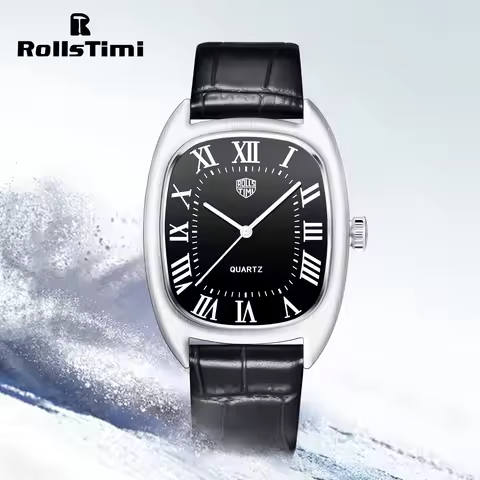 2026 New RollsTimi Oval Men's Watches Top Brand Luxury Quartz Watch For Men Fashion Watch Man Waterp