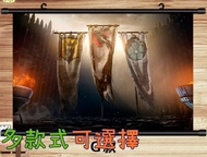 【逆萌二次元】新款實體照 榮耀戰魂♥ps4育碧UBISOFT2♥掛畫海報禮品動漫周邊♥掛軸牆壁裝飾掛布JP