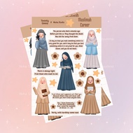 HP Sticker by TwentyUmma | Muslimah Career Women Career Writing Teacher Photographer | Aesthetic Sti