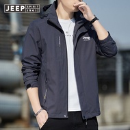 JEEP SPIRIT JACKET MAN 2023 ฤดูใบไม้ร่วงใหม่กีฬา Outdoor Warm Windproof Casual Jacket