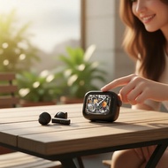 NE40 HIFI Earphones, Bluetooth Smart Touch, AI Interpreter, LCD Display, IPX5 Water Resistant  Fon T