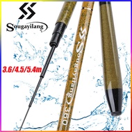 Sougayilang  Telescopic Fishing Rod 3.6m 4.5m 5.4m Rod High Carbon Material Fishing Rod Fishing Tack
