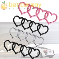 BETTER-MAYSHOW Love Heart Logo Rear, ABS Plastics Heart-shaped Trunk Tail Label Badge, Emblem Decal 