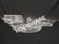 OPS-C51 BENXON 7" Round Cake Tray with Lock (50pcs±) / Bakery Disposable Plastic Clear Food Box - Ch