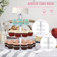 Display Stand Cupcake 3/4Tier Dessert Acrylic Cake Stand