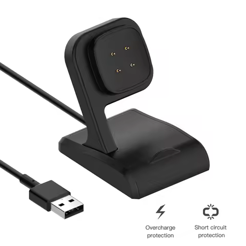Smart Watch Replacement Charging Cable USB Charger For Fitbit Versa 3/Fitbit Sense Charging Dock Sta