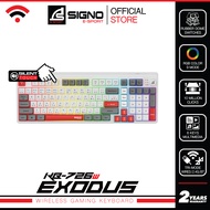 SIGNO E-Sport Wireless Gaming Keyboard EXODUS รุ่น KB-726 (คีย์บอร์ด เกมมิ่ง) สีดำ One