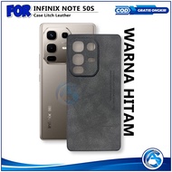 Casing Hp Terbaru Infinix Note 50S Note 50X Note 50 Pro Plus Hardcase Luxury Plain Leather Case