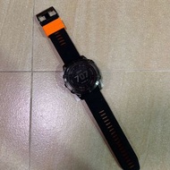 Garmin Fenix 6x 7x 26mm 錶帶 黑橙色