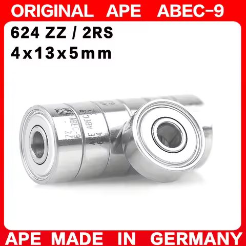 10-200PCS Germany ABEC-9 Bearing 624 ZZ 2RS 4x13x5 mm 624-2RS 624ZZ Z RS LB LU - 2Z Miniature Precis