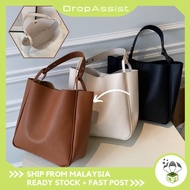 DROPASSIST 1987 Large-Capacity Japanese Style Commuter Armpit Bucket Shoulder Bag Beg Perempuan