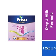 [Bundle of 3] Friso Gold Step 4 Milk Formula 1.2kg [Exp 01 Sep 2027 &/ Later]