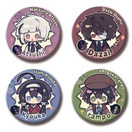 Bungo Stray Dogs Dazai Rampo Atsushi Badge Anime Brooches Cosplay Pins Fashion Accessories Gifts