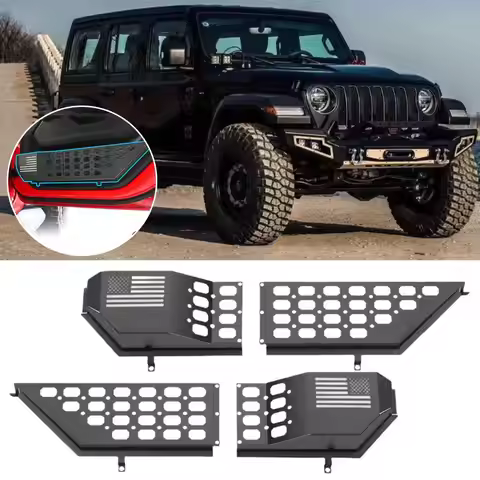 for Jeep WRANGLER JL JLU 4XE 18-23 Metal Car Front Door Pocket Storage Box Organizer for Jeep WRANGL