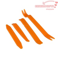 CHIHIRO1BFT8 4PCS Interior Pry Tool Set, Plastic Universal Car Clip Removal Tool,  Orange Dashboard 
